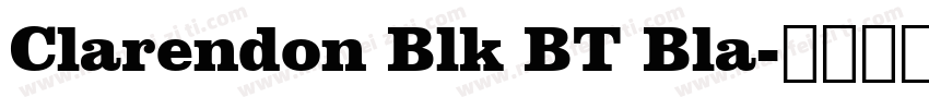 Clarendon Blk BT Bla字体转换